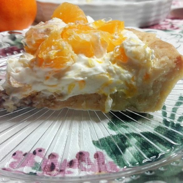 Bezglutenowa Tarta z Mandarynkami i Pomarańczami *z serem kozim fot 1