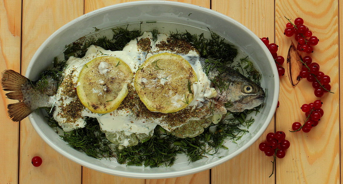 Pstrąg pieczony z koperkiem 2