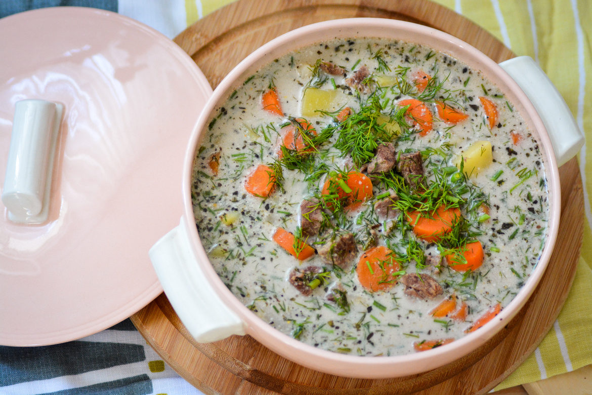 Zupa z wołowiną i mlekiem kokosowym 1