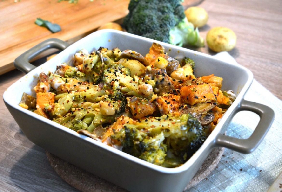 Pieczone warzywa w kremowym sosie fot 1, Justyna Lenda dietetyk kliniczny, poradnia dietetyczna Just Foos Therapy